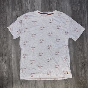 Denim & Flower T Shirt Ricky Singh Mens Medium Palm Tree Short Sleeve